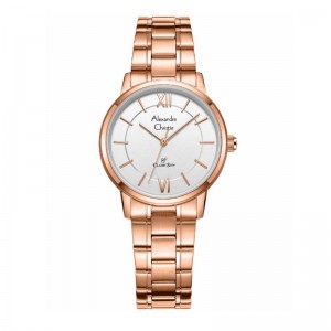 Alexandre Christie AC 8689 Rosegold White Lady LHBRGSL